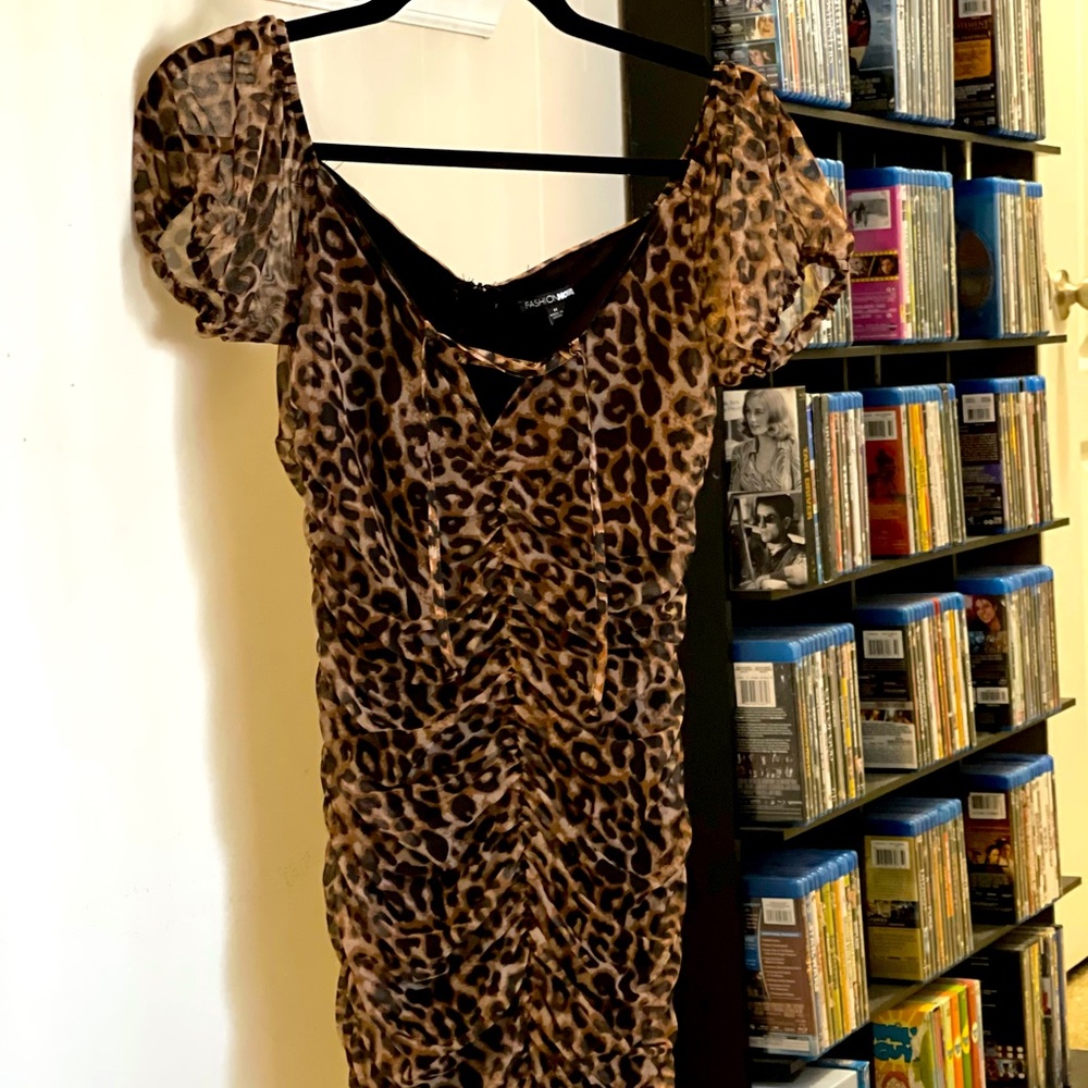 Leopard print dress